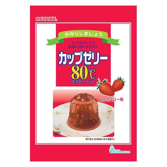 200g×1個 伊那食品工業 かんてんぱぱ カップゼリー80℃ ストロベリー味 0095