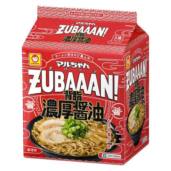 375g×1個 東洋水産 マルちゃん ZUBAAAN！ 背脂濃厚醤油 0095