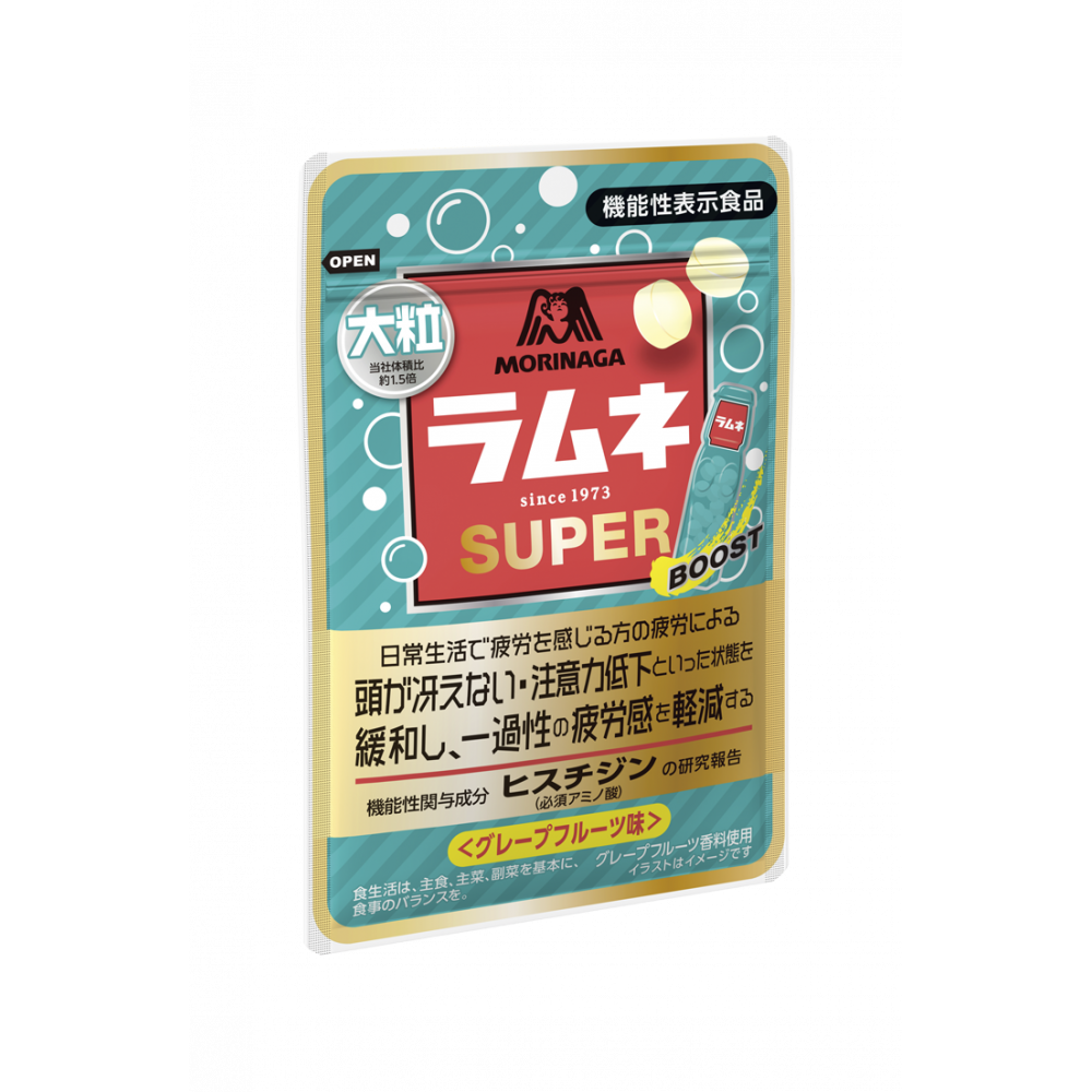 35g×1個 森永 大粒ラムネSUPER＜グレープフルーツ味＞ 0038